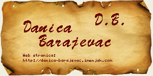 Danica Barajevac vizit kartica